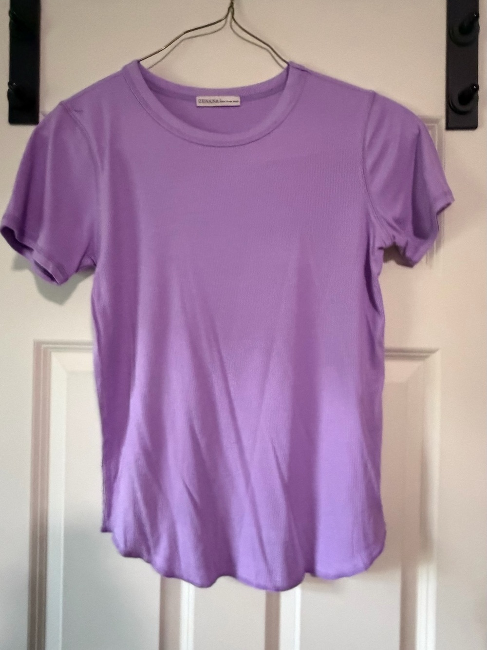 Zenana Outfitters Lavender Short Sleeve Tee